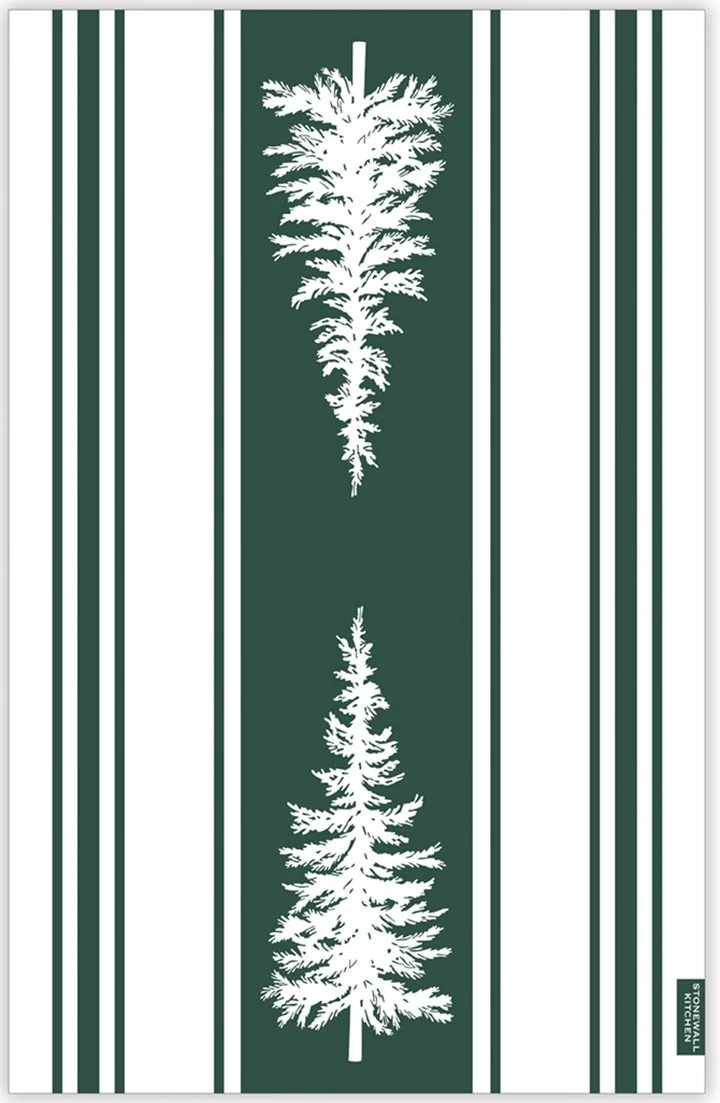 pine tree cotton kitchen towel