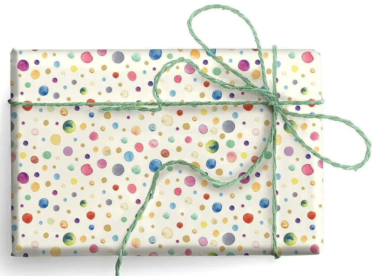 polka dot Italian elegant gift wrap sheet
