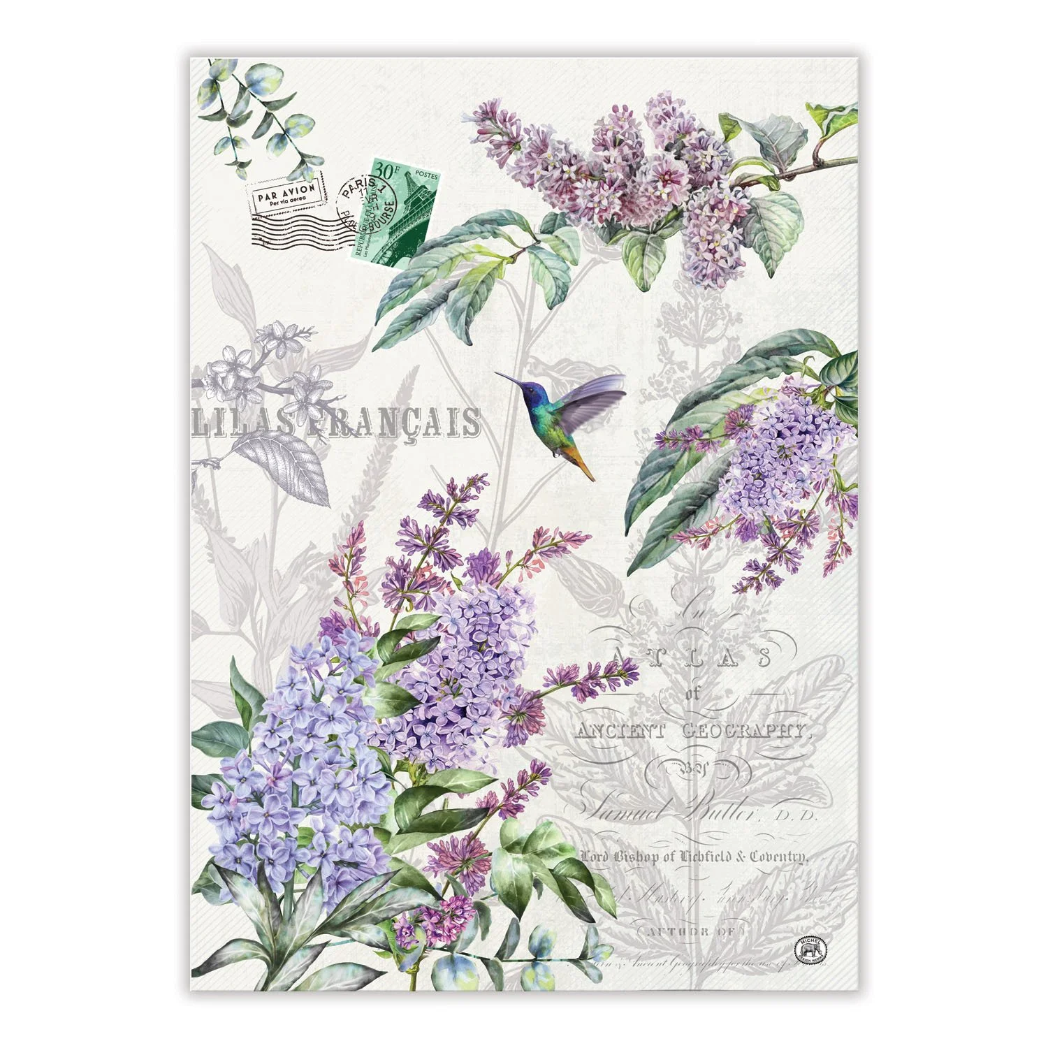 michel design works . . . french lilacs kitchen towel
