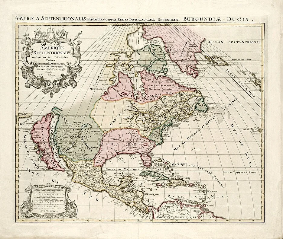 1694 America Septrionale Antique America Maps