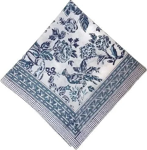 bird of paradise hand block print napkins india