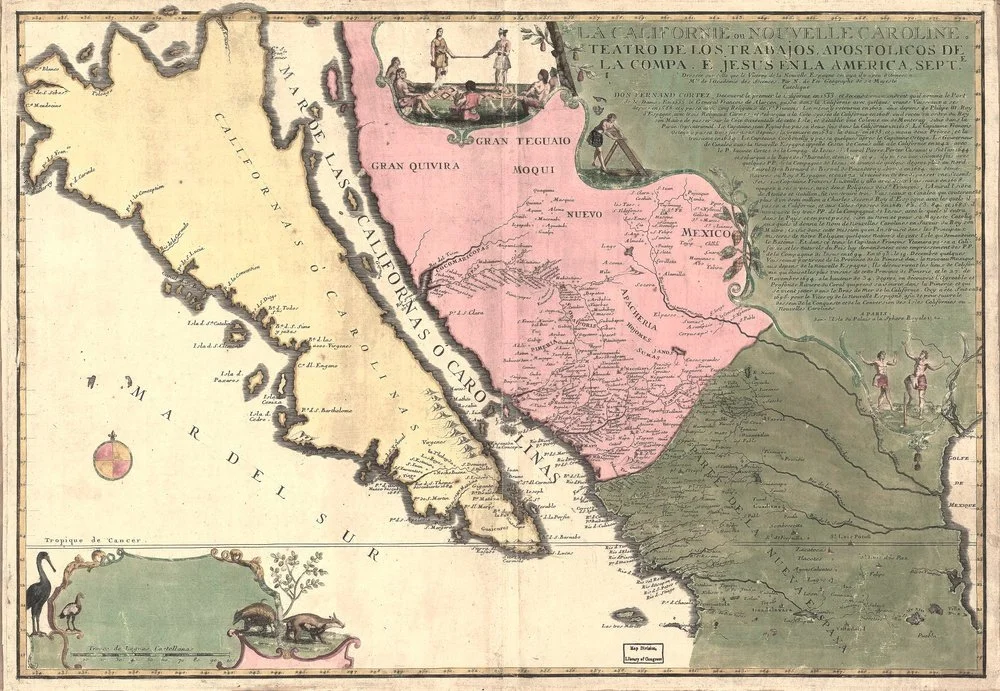 1720 Antique California Map