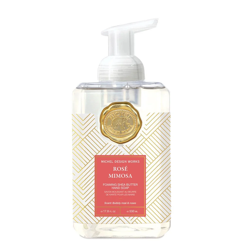 michel design works rosé mimosa foaming hand soap