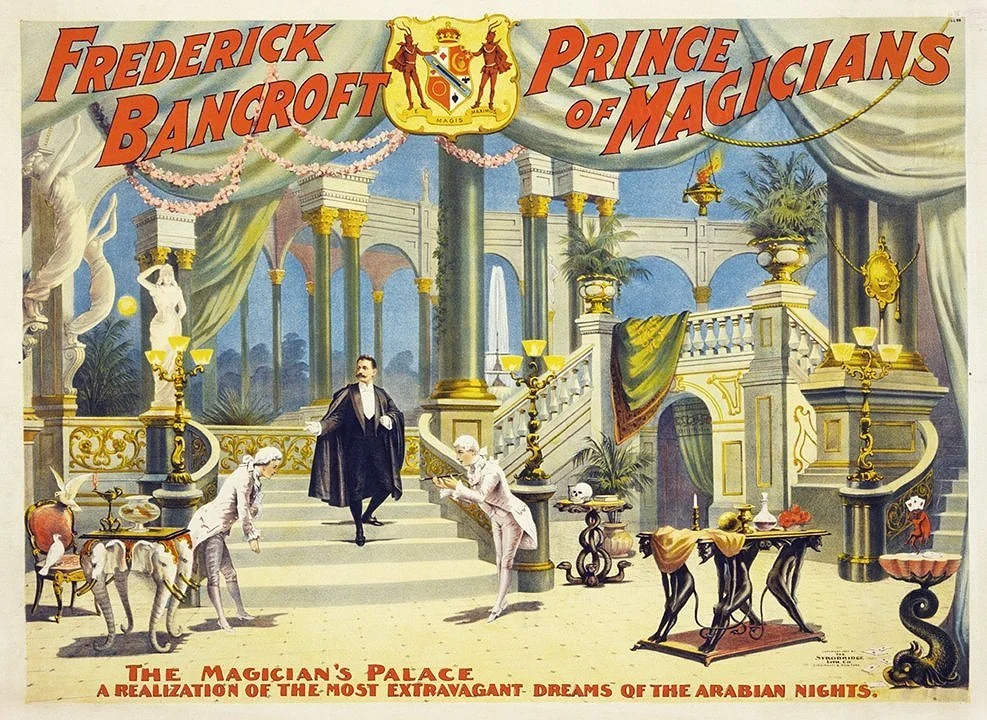 Bancroft Prince of Magicians Vintage Magic Poster