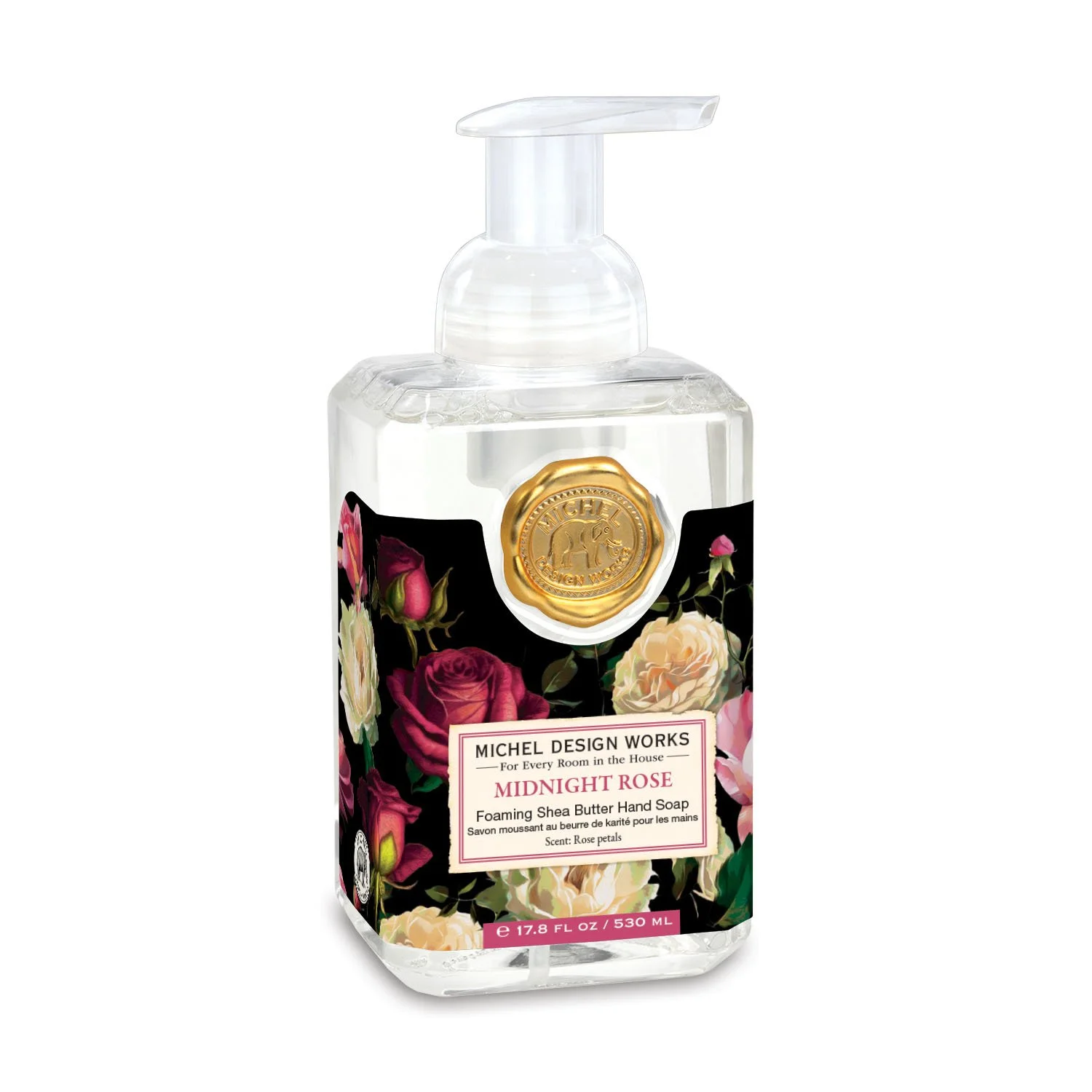 michel design works . . . midnight rose foaming soap