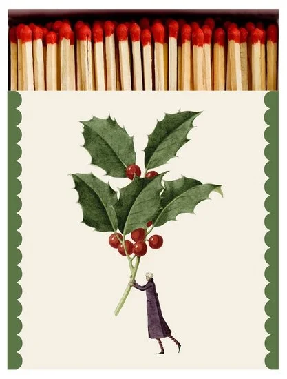 holly decorative holiday boxed matches (Copy)
