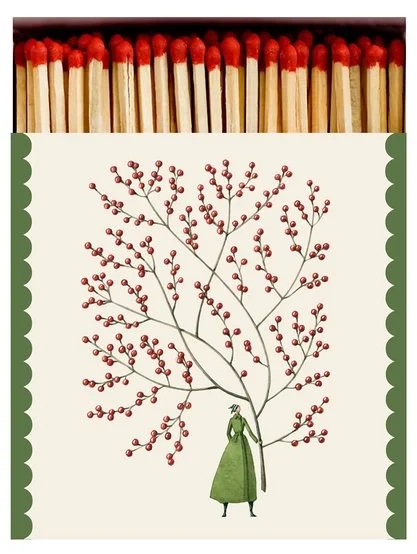 red berries decorative holiday boxed matches (Copy)