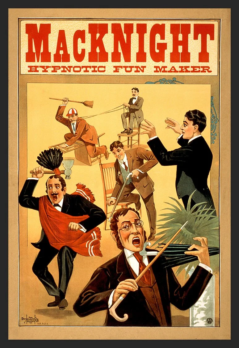 MacKnight Hynotist Vintage Magic Poster