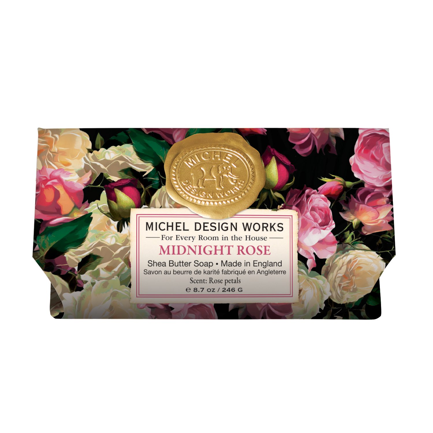 michel design works . . . midnight rose bar soap