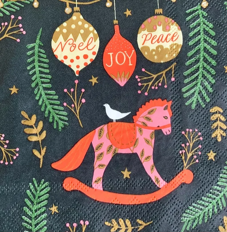 rocking-horse-holiday-cocktail-napkin.webp