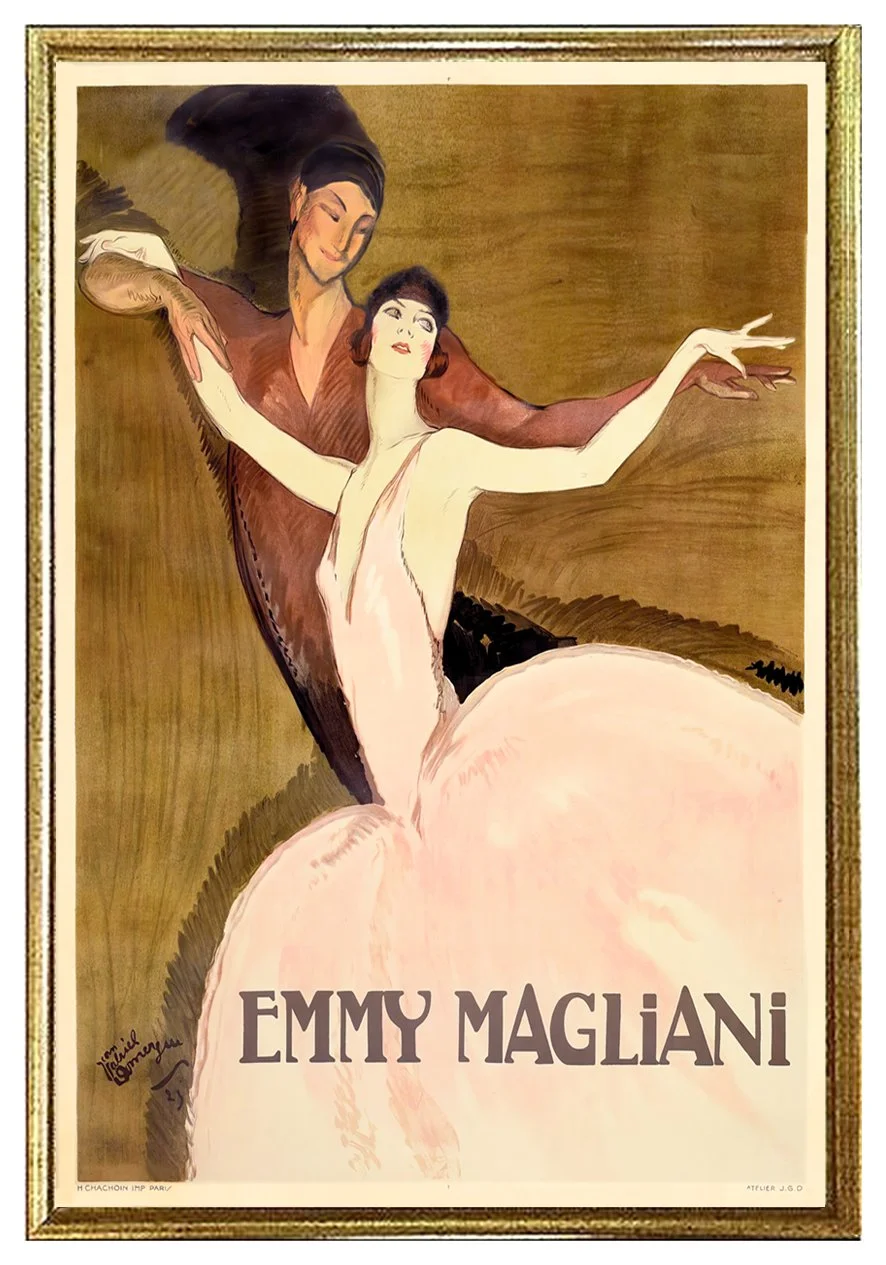emmy magliani vintage french ballet poster