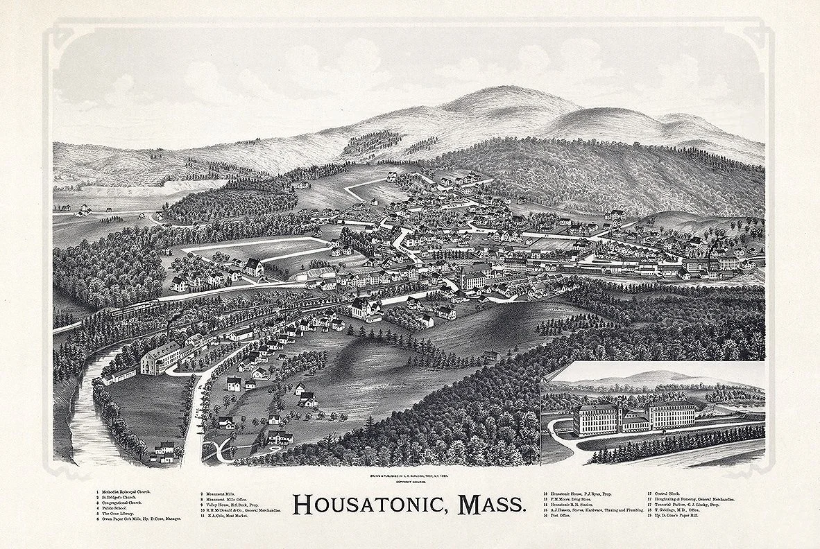 Housatonic MA Antique Map