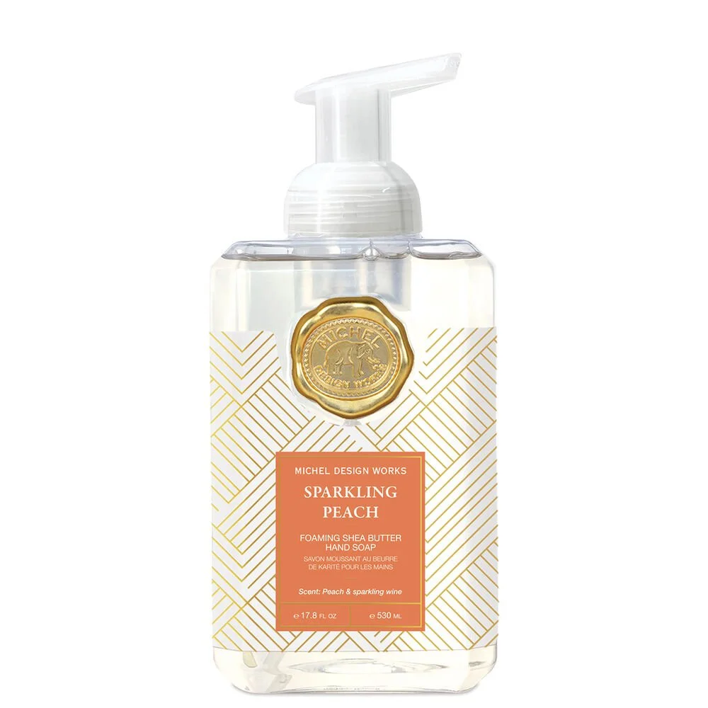 michel design works sparking peach foaming hand soap