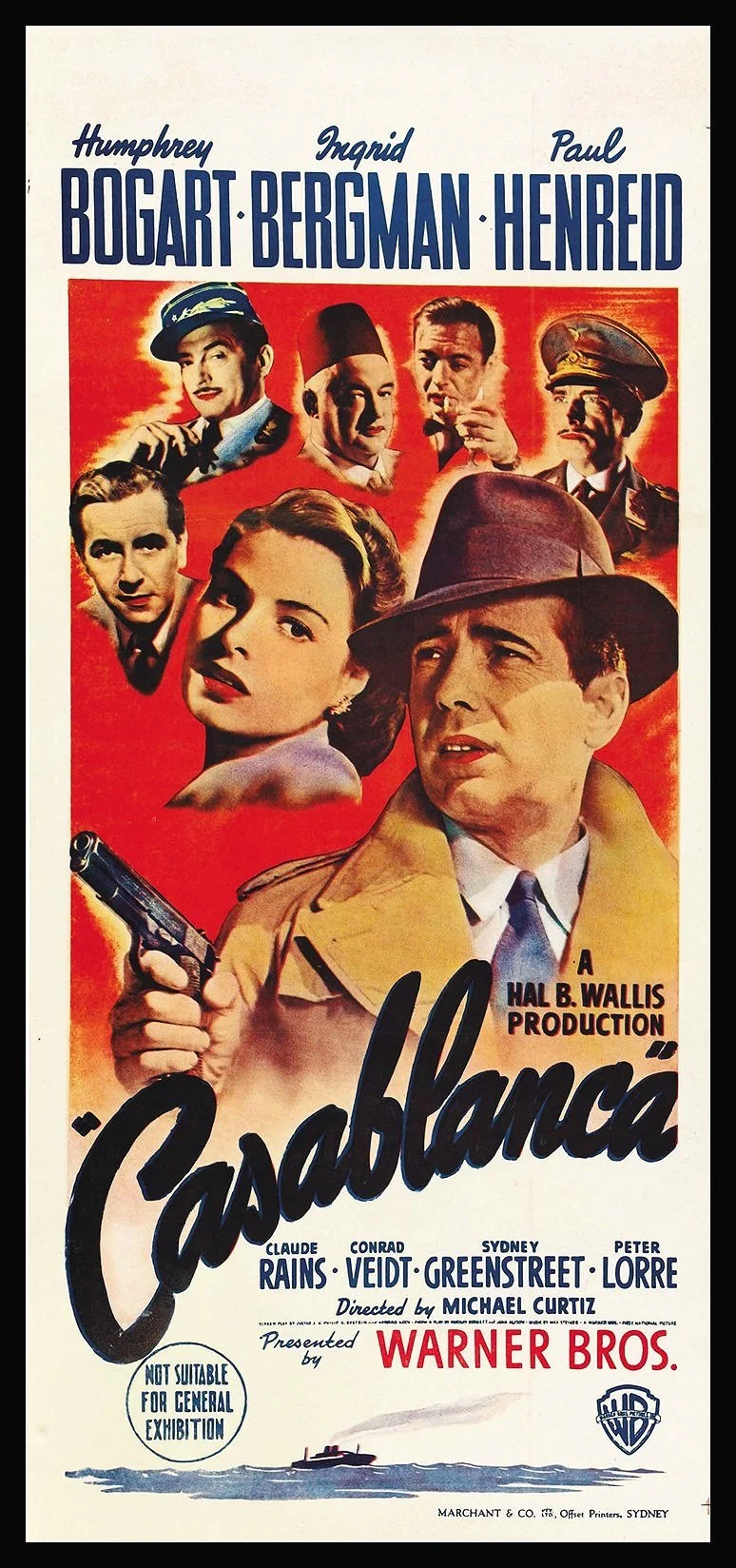 Casablanca Classic Movie Poster