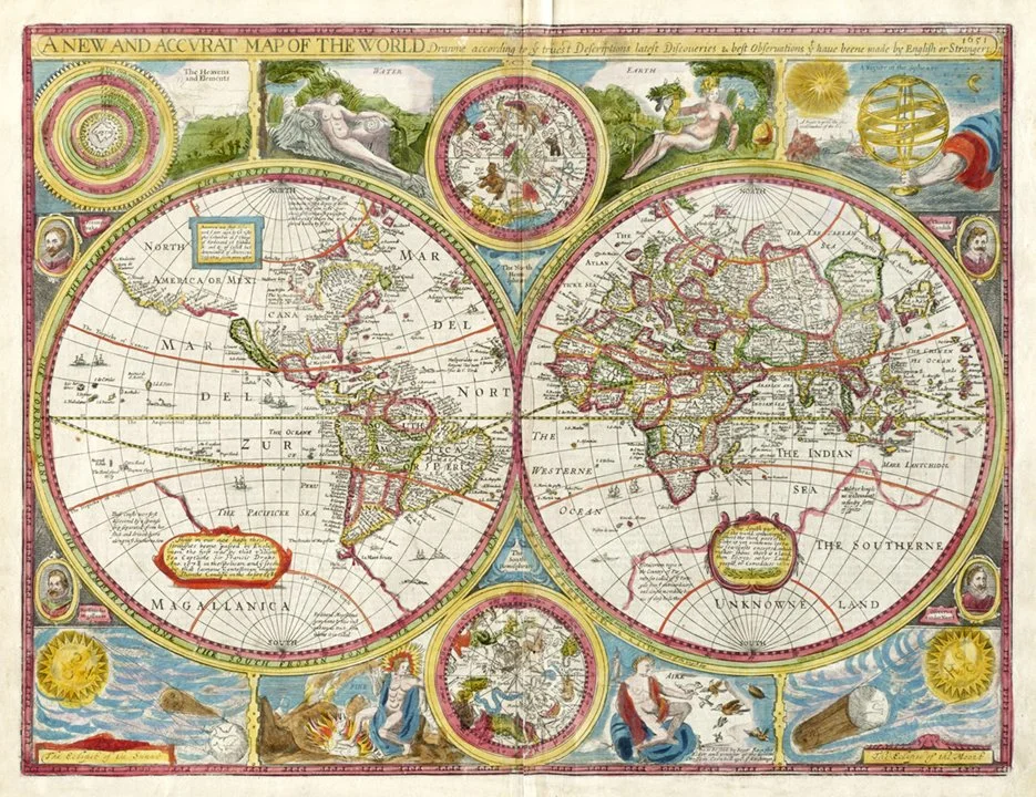 1651 Antique World Map