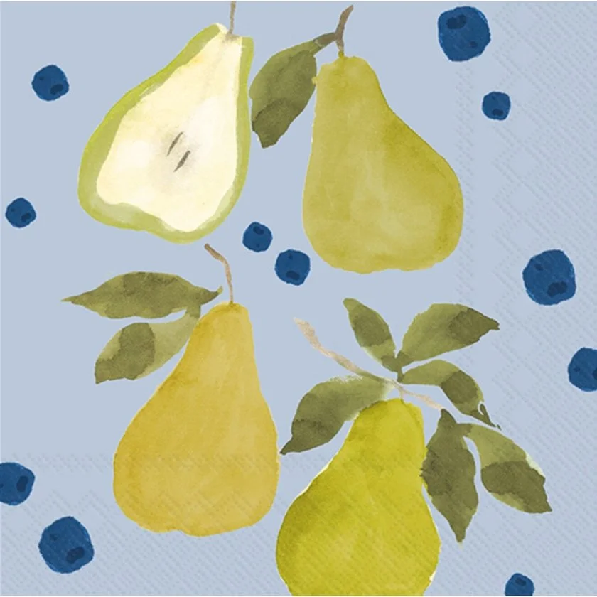 pear cassis decorative napkins hostess gifts