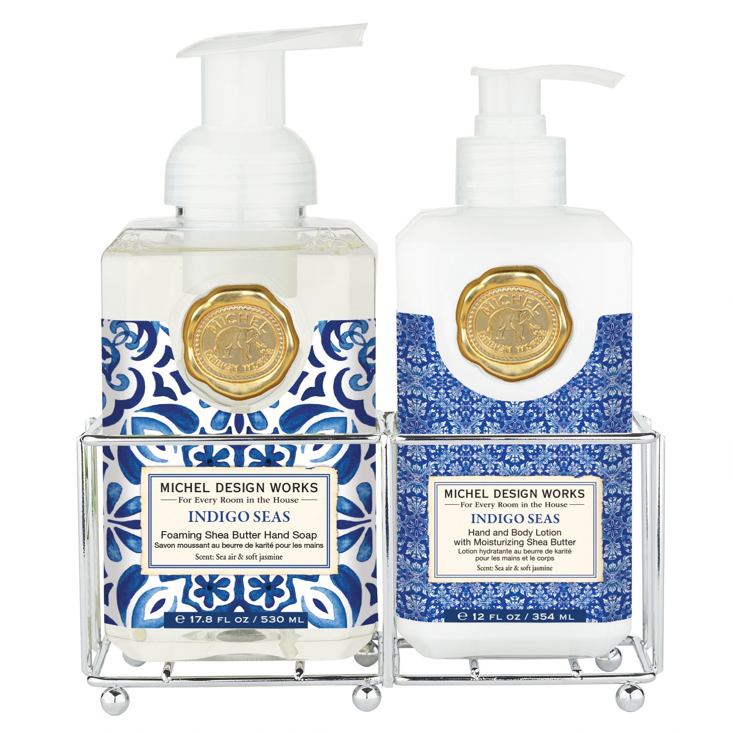 Michel Design Works Indigo Seas soap lotion set