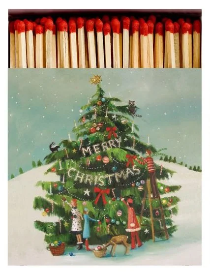 trim the tree decorative holiday boxed matches