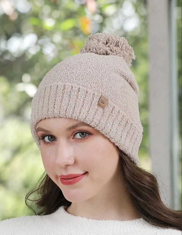 comfy-lux-beige-soft-pompom-beanie-scarves-hats-mittens-museum-outlets.jpg