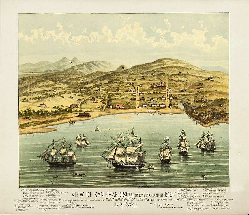 san-francisco-1846-before-gold-Antique-California-Maps-museum-outlets.jpg