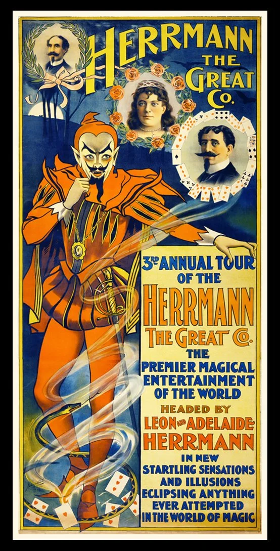 herrmann the great vintage magic poster