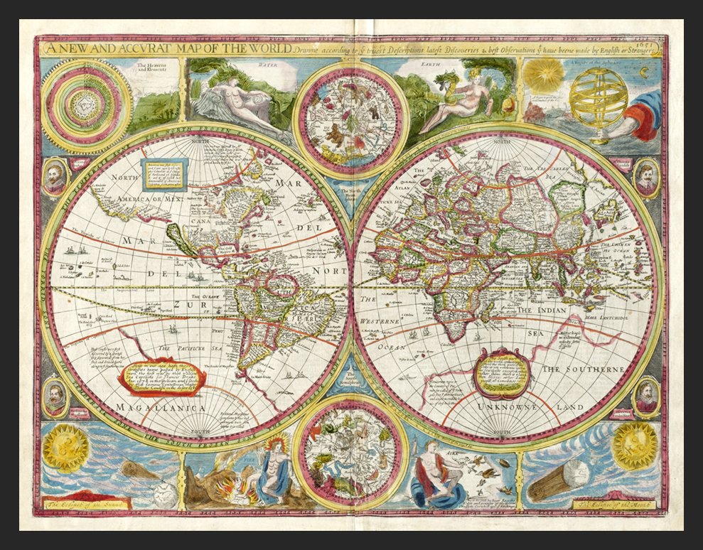 1651 Antique World Map