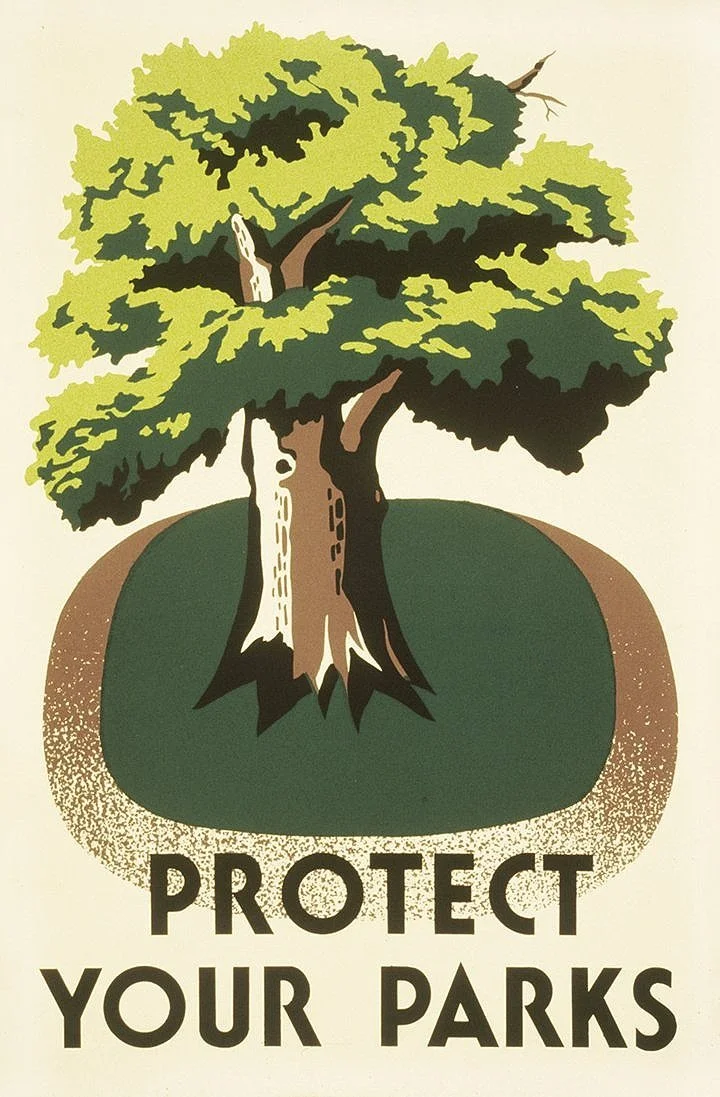 Protect Your Parks Vintage WPA Poster