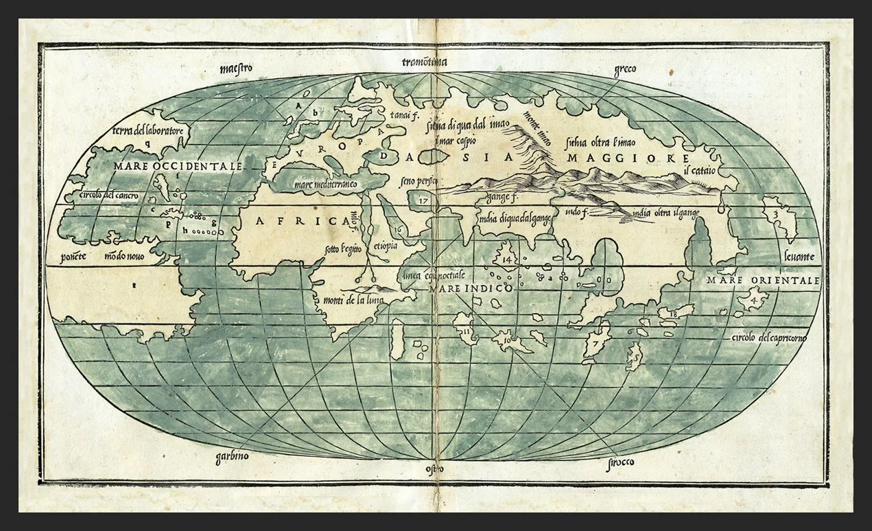 1528 Old World Antique Map