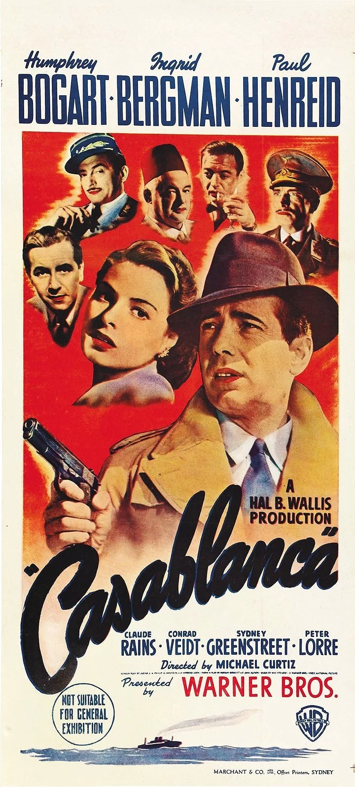 Casablanca Classic Movie Poster