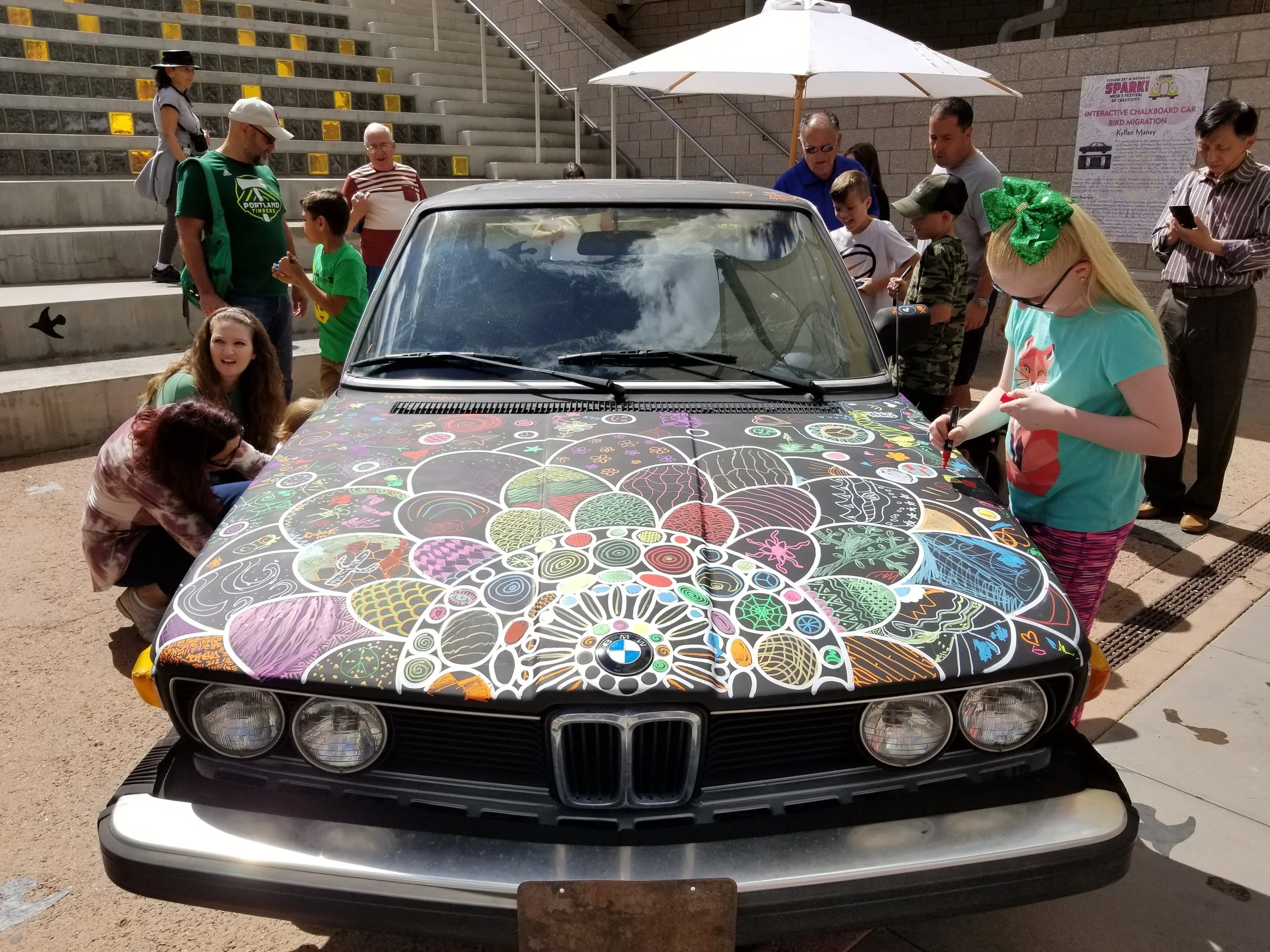 Art Chalkboard Car -Mesa Arts Festival 2018