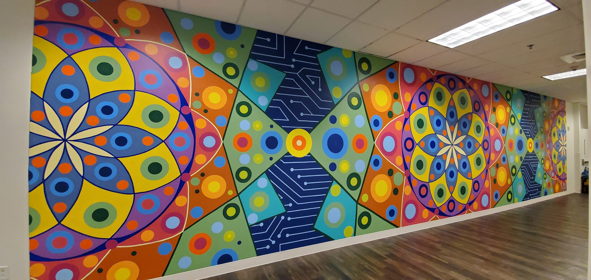 "Radial Cactus Desert and Community Connection"