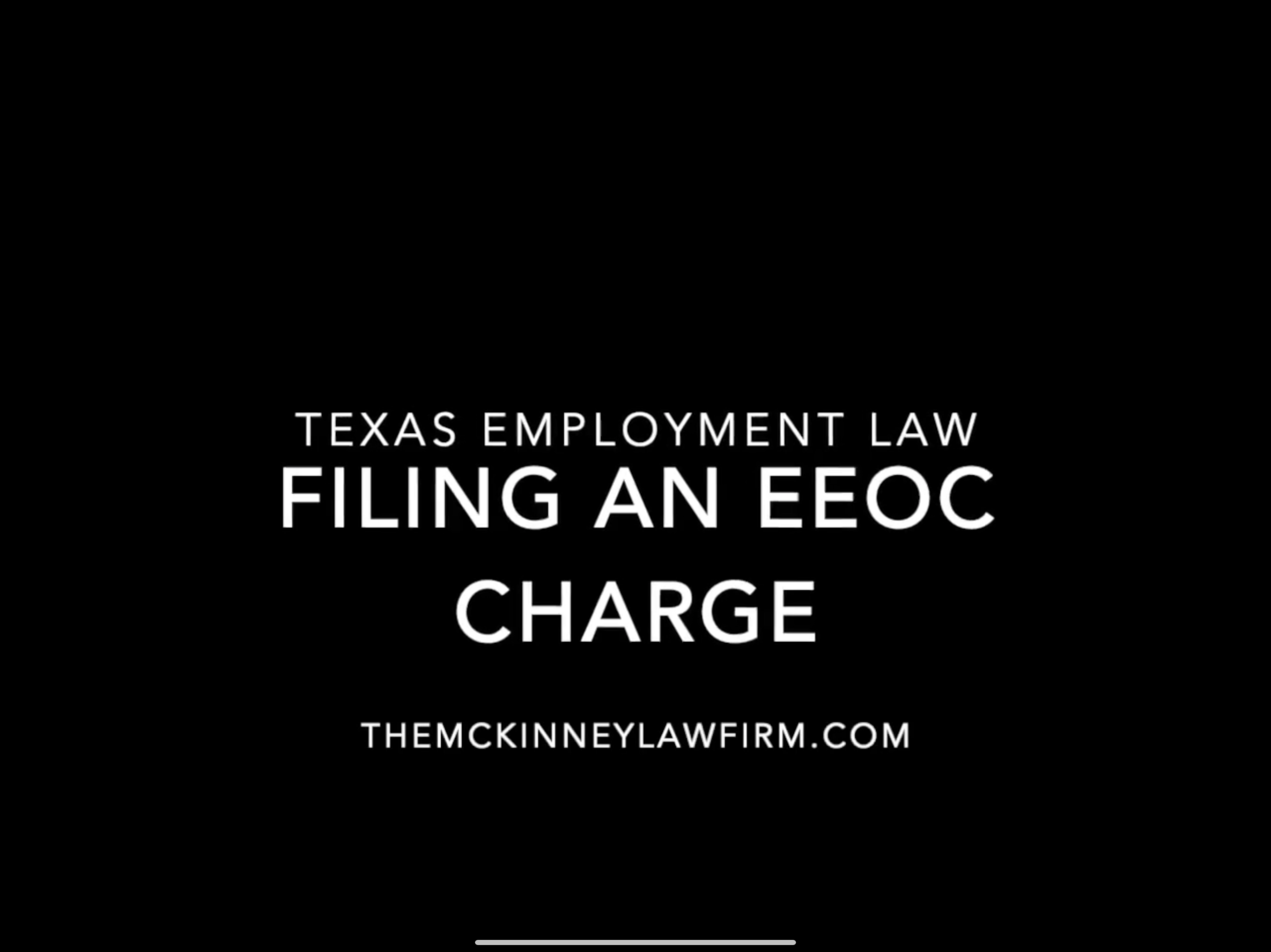 EEOC Pt. 1 - Filing an EEOC Charge - Who, Where, What, How, When, and Why