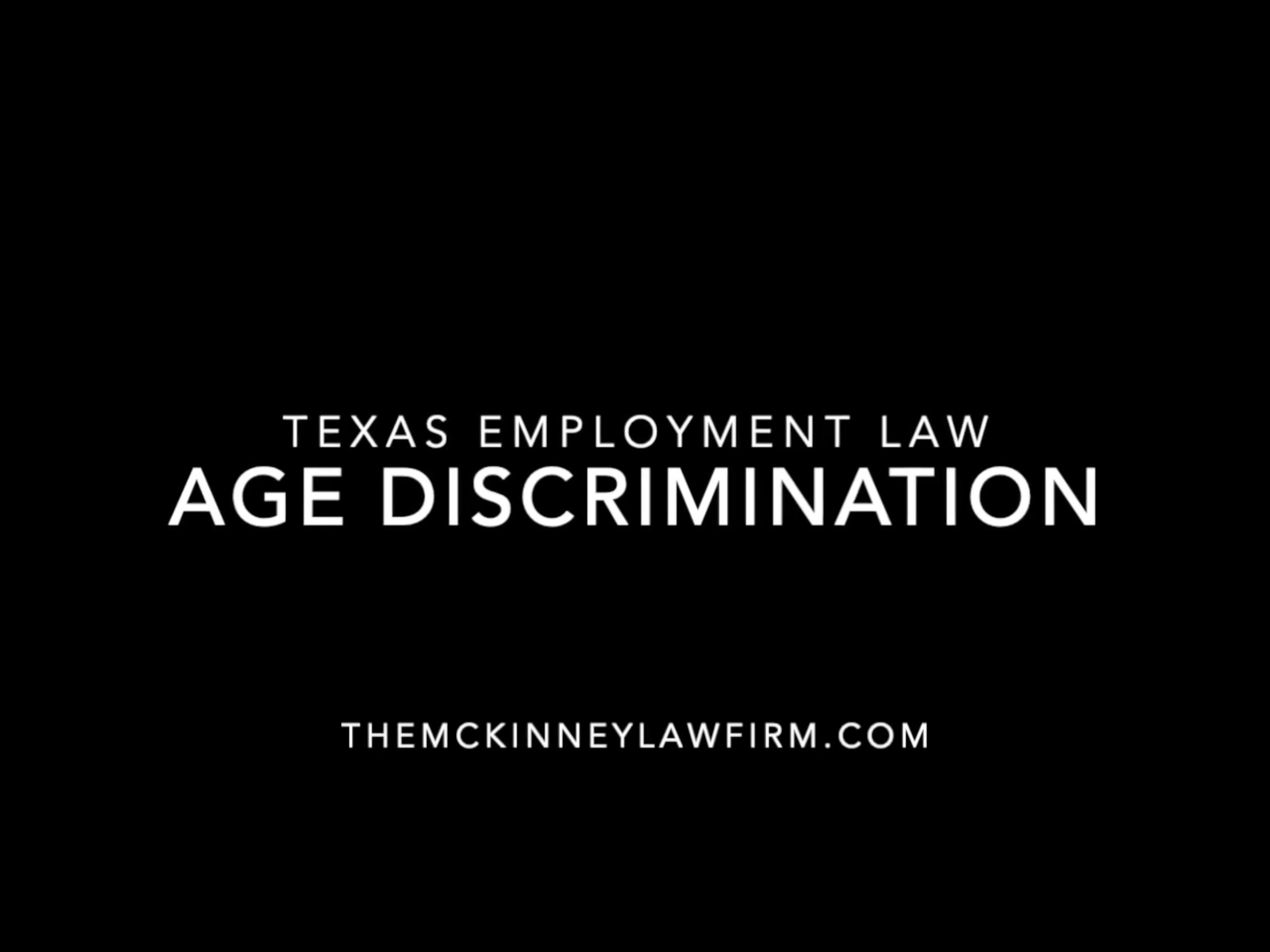 Do I Have A Claim For Age Discrimination?