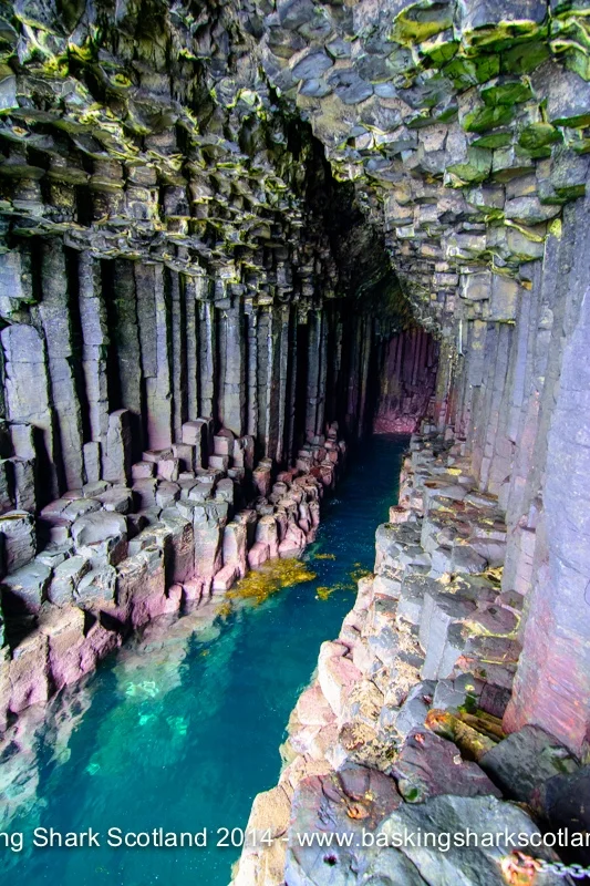 Unique rock formation of Fingal's Cave