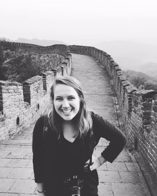 Allison at the Great Wall of China.