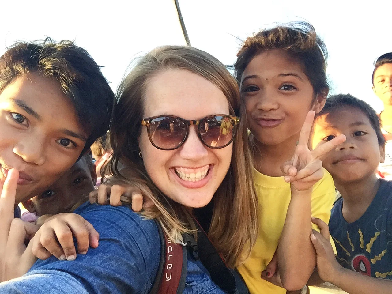 Allison with some of her favorite folks in the Philippines.