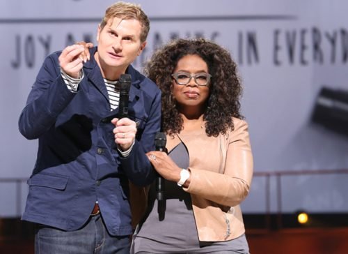 Author, Rob Bell with Oprah