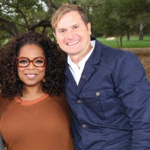 Author, Rob Bell with Oprah