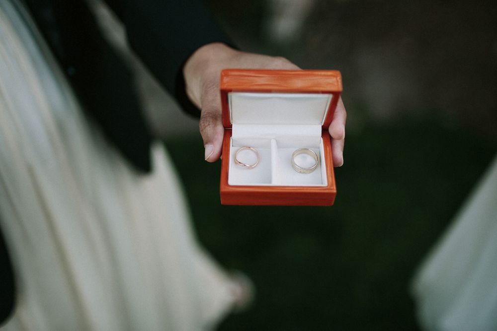 Seattle elopement, handmade wedding bands