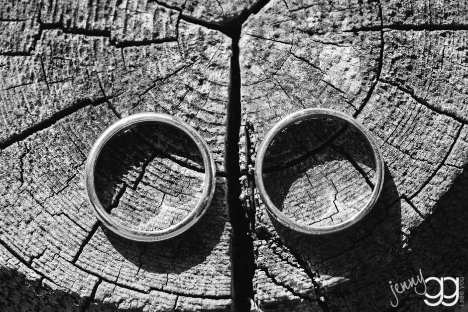 Rings by Katie & Kara Palladium sterling silver bands Photo by Jenny GG