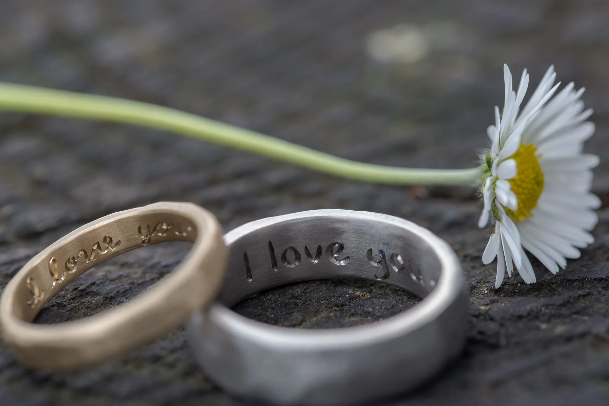 Custom Engraving — With These Rings