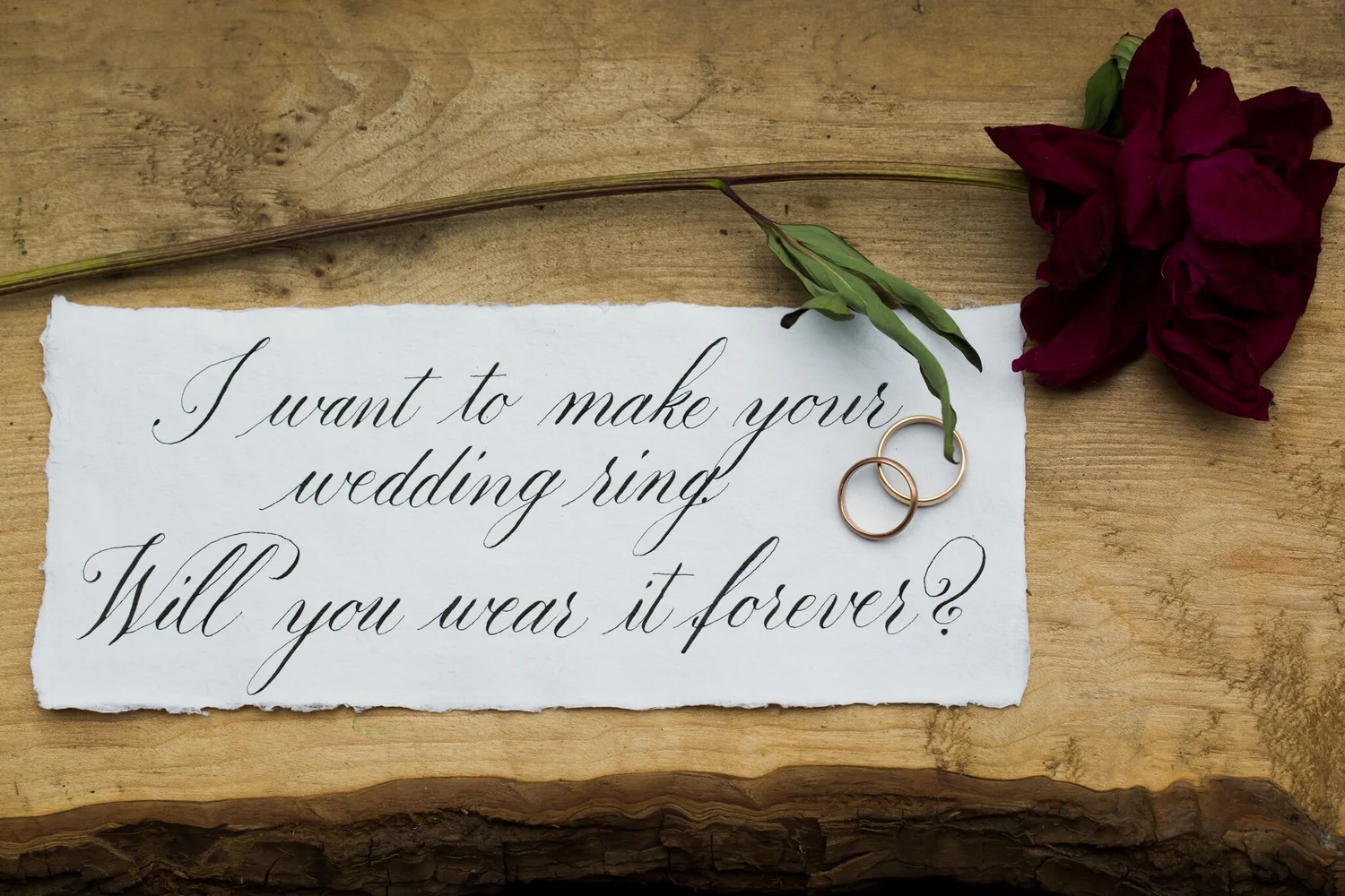 A Handwritten Proposal with Lindsey Wayland — With These Rings
