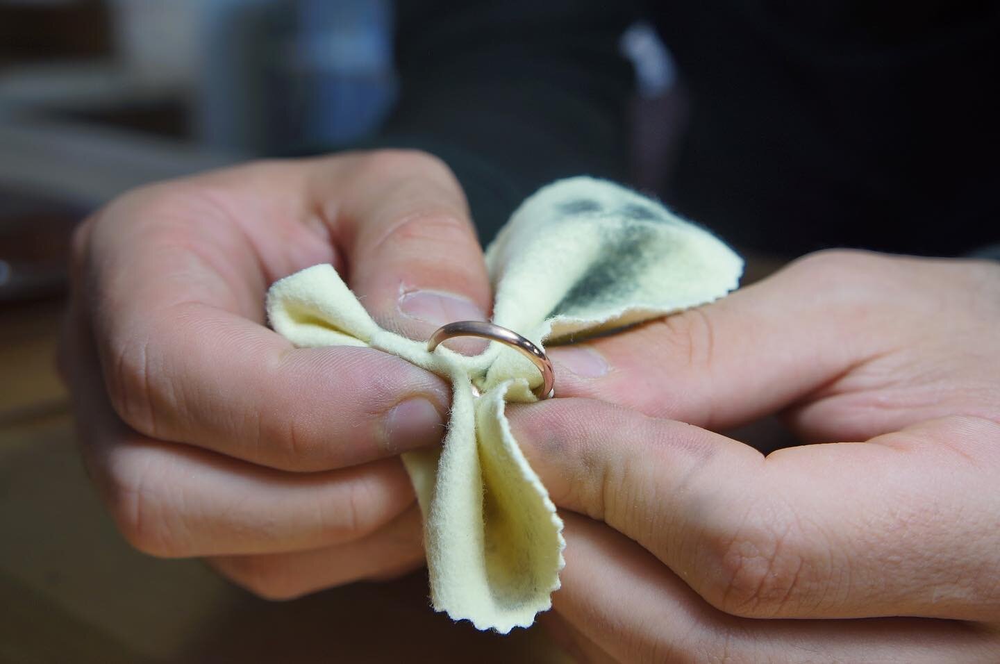 Can you guess the two most common quotes I hear when people are polishing their rings? 
 🎶 &ldquo;and make it look Shiny&rdquo; from the Disney fans. 🌊🦀 🐚 🪝 
And, of course, &ldquo;my precious&rdquo; from the Tolkien fans 🌋🧙&zwj;♂️📜🧝🏻&zwj;♂