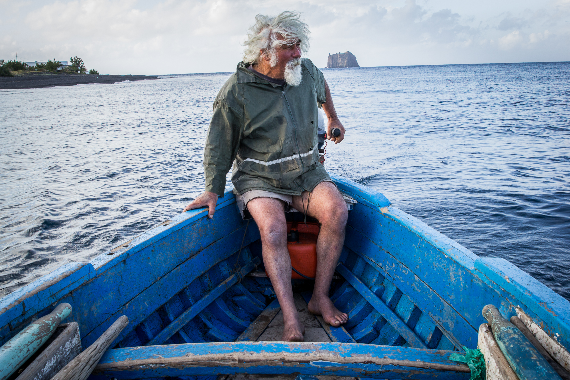 Gaetano in the boat