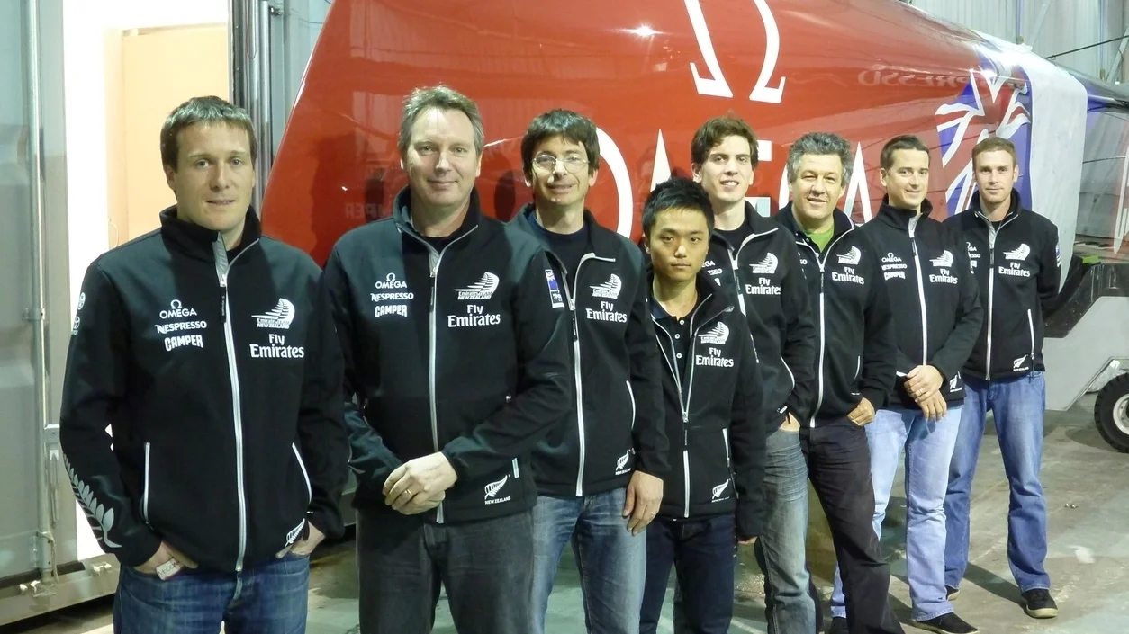 PURE team with ETNZ AC72