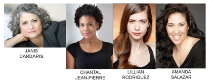 The cast of the MultiStages New Works Finalist Festival reading.