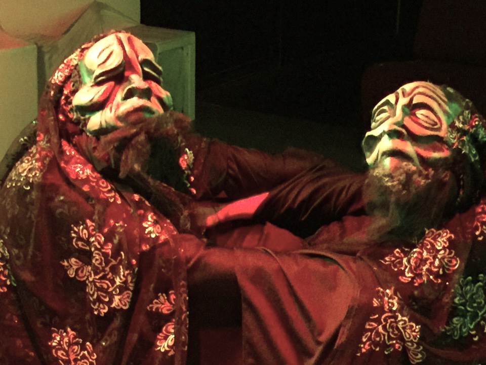 Leticia Monet and Jennifer Berry in the Venus Theatre production of Witches Vanish . Photo by Curtis Jordan.