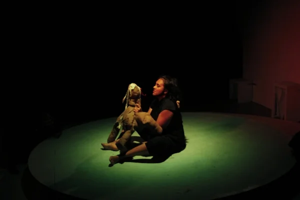 Tara Cariaso in the Venus Theatre production of Witches Vanish . Photo by Curtis Jordan.
