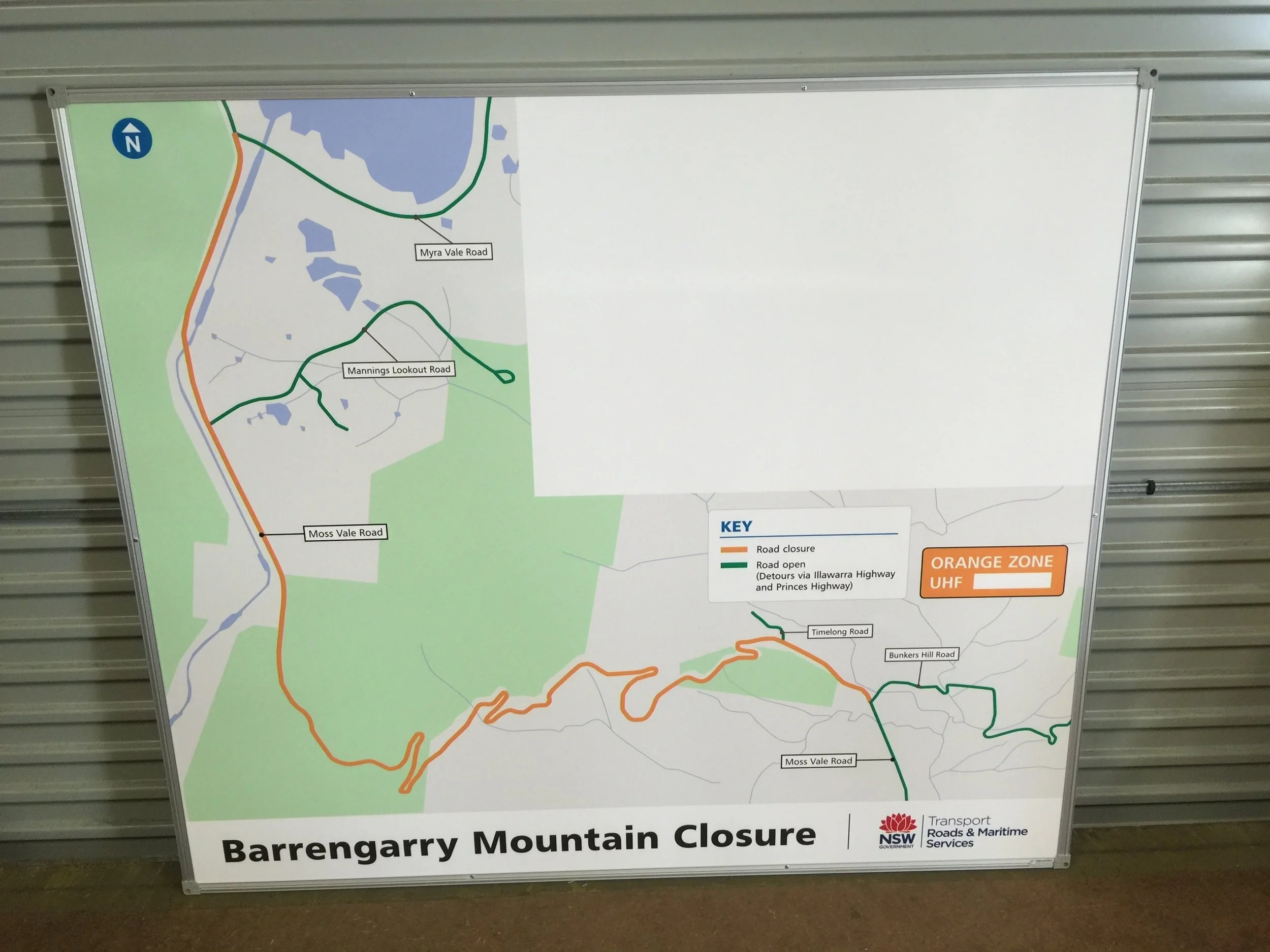 NSW Governent RMS Map Whiteboards