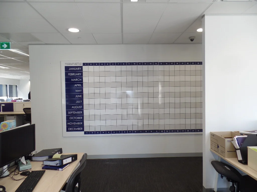 Perpetual Whiteboard Wall Calendar